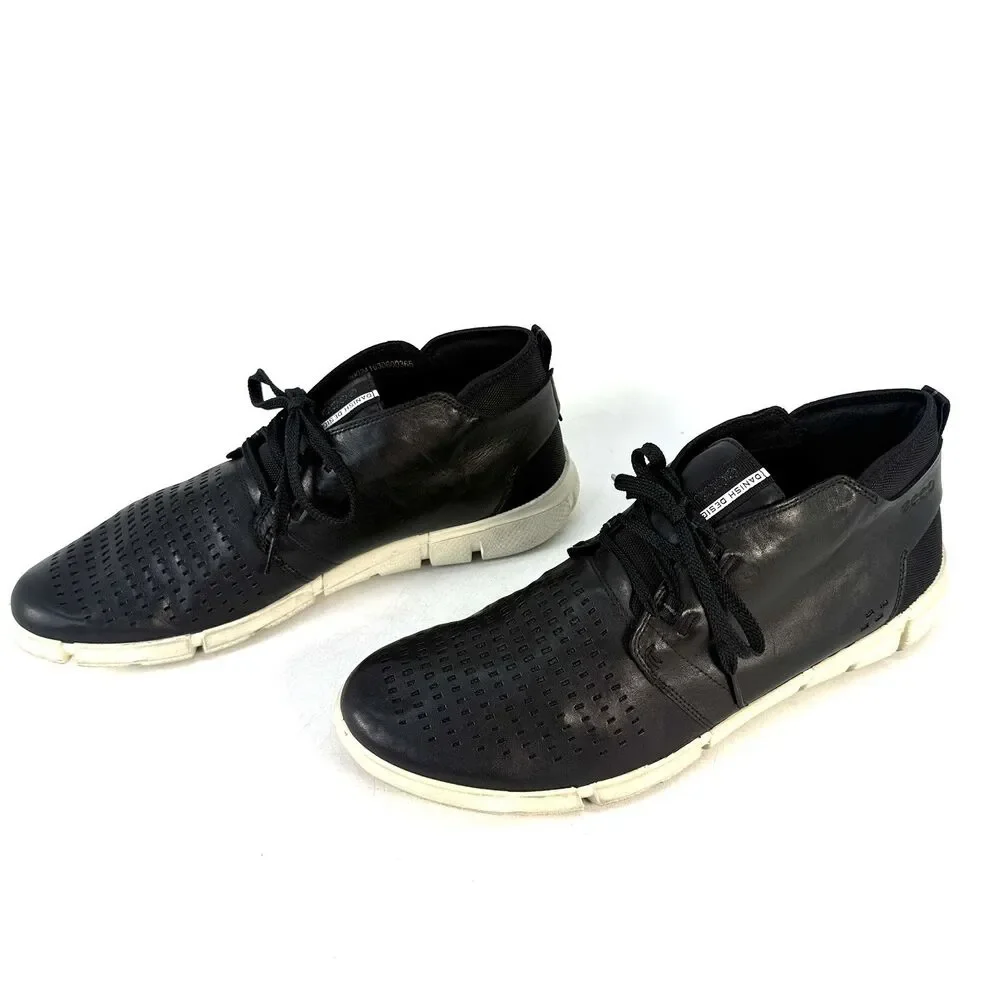 Ecco Intrinsic 1 Trainers Shoes Chukka Boots Black Lace Up Mens Size 47 US 14
